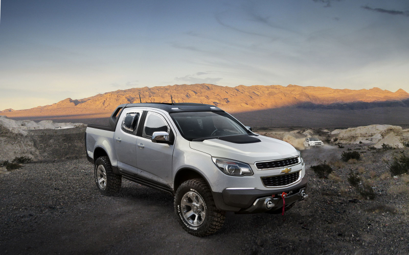 Illustration for article titled Chevy Colorado Rally Concept's a forbidden Hilux fighter